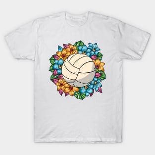 Volley Ball With Flowers T-Shirt